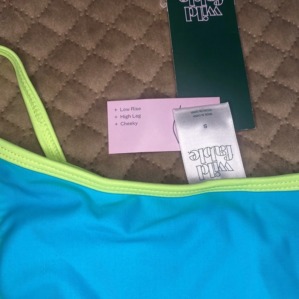 Wild Fable Neon‎ Blue & Green Swim Bottoms